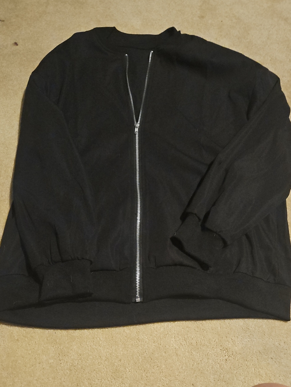 Ouija Black Lightweight Bomber Jacket